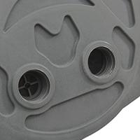 Voetpomp 26x18 cm PP en PE grijs en geel - thumbnail