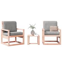 3-delige Loungeset massief douglashout - thumbnail