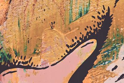 Canvas DKD Home Decor Canvas Hout MDF 140 x 3,8 x 100 cm (3 Onderdelen)