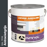Afinol Zijdeglans Lakverf Antracietgrijs (RAL 7016) 2,5 liter - thumbnail