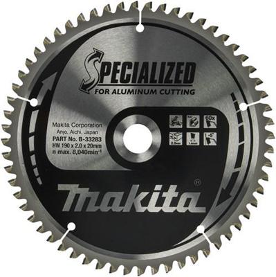 Makita Accessoires Afkortzaagblad | Aluminium | 190X20X2,0 60T -5G - B-33283 Makita Accessoires Afkortzaagblad | Aluminium | 190X20X2,0 60T -5G - B-33283