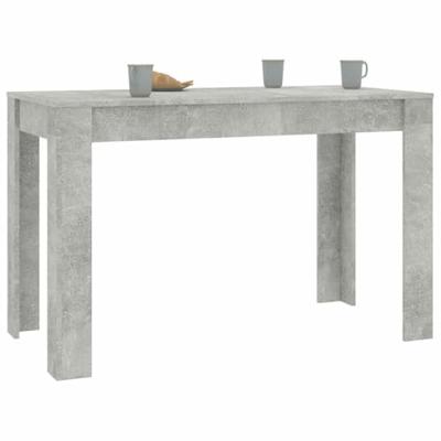 VidaXL Eettafel 120x60x76 cm bewerkt hout betongrijs VidaXL Eettafel 120x60x76 cm bewerkt hout betongrijs