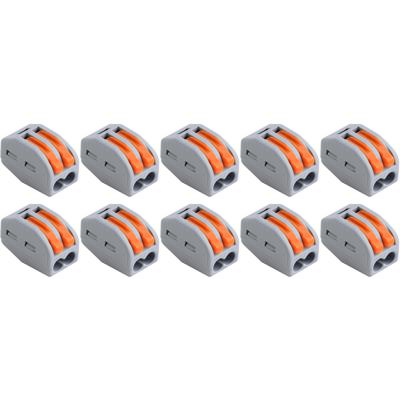 Lasklemmen Set 10 Stuks - 2 Polig. Grijs/Oranje Design