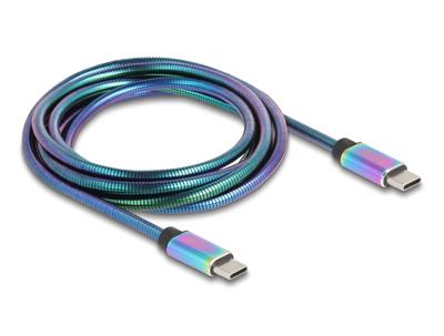 Delock USB-C-kabel USB 2.0 USB-C stekker, USB-C stekker 2.00 m Meerdere kleuren 81116