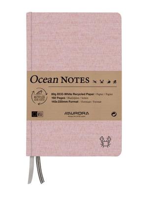 Notitieboek aurora ocean a5 192blz lijn 80gr rood Notitieboek aurora ocean a5 192blz lijn 80gr rood
