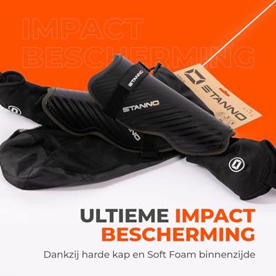 Stanno 482121 Liga IV Shin Guards - Black - L