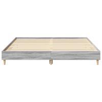 Bedframe zonder matras 200x200 cm spaanplaat grijs sonoma - thumbnail