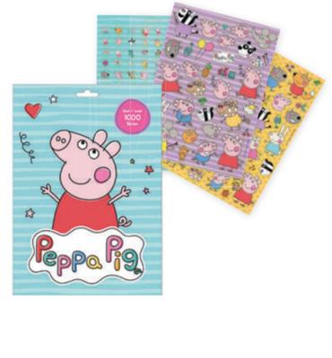 Undercover Stickervellen peppa pig - 1000st. - thumbnail