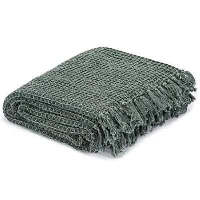 VidaXL Plaid 160x210 cm katoen donkergroen