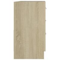 Wastafelkast 63x30x54 cm bewerkt hout sonoma eikenkleurig - thumbnail