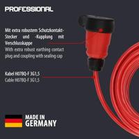 Brennenstuhl Professional Verlengkabel | VQ 1100 | IP44 | 10m | rood | H07BQ-F 3G1,5 - 9161100210 - thumbnail