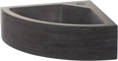 Ben Hoekfontein 1 kraangat 30x30x10 cm Hardstenen Zwart