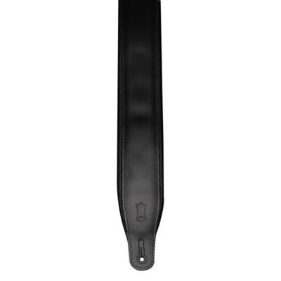 Levys Leathers M26PD-BLK gevoerde lederen gitaarband - zwart