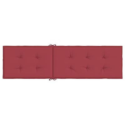 Terrasstoelkussen (75+105)x50x3 cm wijnrood