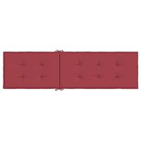 Terrasstoelkussen (75+105)x50x3 cm wijnrood - thumbnail