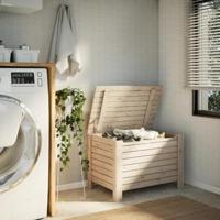 Opbergbox met deksel RANA 80x49x54 cm massief grenenhout - thumbnail