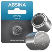 ABSINA CR1/3N lithium batterij 3V - batterij CR11108 lekvrij en met lange houdbaarheid - batterij CR1/3N met 160mAh - DL 1/3N, 2L76, batterij CR 1/3N, DL1/3N, CR1 3N, knoopcel CR1/3N 3V - thumbnail