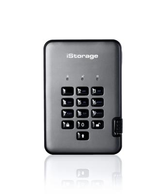 iStorage diskAshur PRO 2® 1 TB Externe harde schijf (2,5 inch) USB-A 3.2 Gen 2 Grafiet IS-DAP2-256-1000-C-G