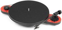 Pro-Ject Elemental Phono USB - Plug & Play Draaitafel - Ortofon OM-cartridge Optimalisatie, Kunststenen Zwaartepunt, Hoge Kwaliteit Vinyl Opname -Rood/Zwart - thumbnail