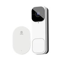 WOOX r4331 smart video deurbel & binnen bel, fhd, 3mp, 1/2.8" cmos, ip65, wi-fi 802.11 b/g/n, white - thumbnail