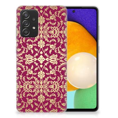 Siliconen Hoesje Samsung Galaxy A52 (5G/4G) Barok Pink Siliconen Hoesje Samsung Galaxy A52 (5G/4G) Barok Pink