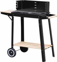 Houtskoolbarbecue - verrijdbaar - thumbnail