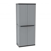 Bezemkast Terry JLine 368 Grijs Zwart/Gris Hars Plastic 68 x 37,5 x 163,5 cm - thumbnail
