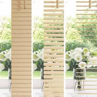 VidaXL Venetiaanse blind lichtbruin met patroon 213 x 40 cm pvc - thumbnail