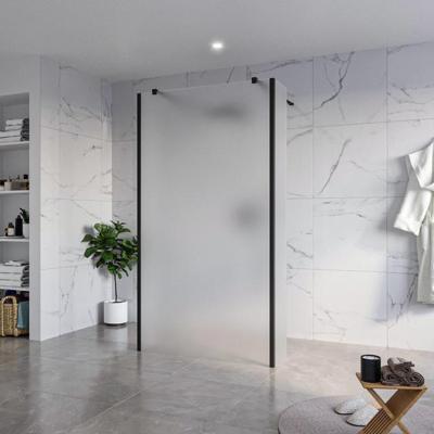 Fortifura Galeria Vrijstaande Inloopdouche - 110x200cm - Glas mat - antikalk - 8mm veiligheidsglas - 2 zijwanden 40cm - wandsteunen en hoekprofielen - Zwart mat SW927767 2x/SW915251/SW797921 2x/SW358025 2x Fortifura Galeria Vrijstaande Inloopdouche - 110x200cm - Glas mat - antikalk - 8mm veiligheidsglas - 2 zijwanden 40cm - wandsteunen en hoekprofielen - Zwart mat SW927767 2x/SW915251/SW797921 2x/SW358025 2x