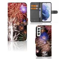 Samsung Galaxy S22 | Wallet Case | met Pasjes | Vuurwerk - thumbnail