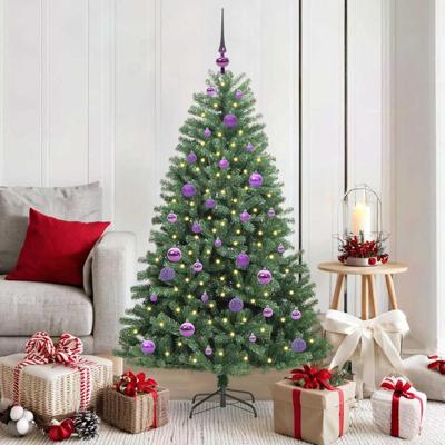 VidaXL Kunstmatige inklapbare kerstboom groen 150 cm pvc en metaal