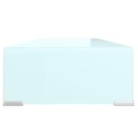 Tv-meubel/monitorverhoger 80x30x13 cm glas groen - thumbnail