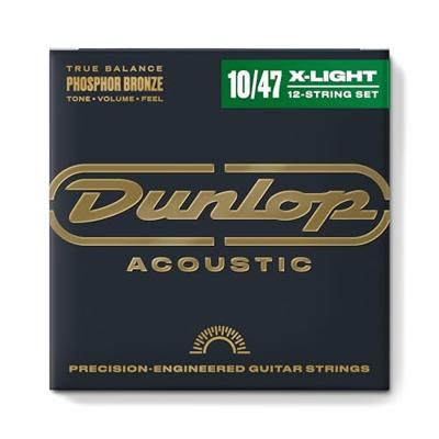 Dunlop DAP1047J Phosphor Bronze Light 10-47 12-string snarenset Dunlop DAP1047J Phosphor Bronze Light 10-47 12-string snarenset