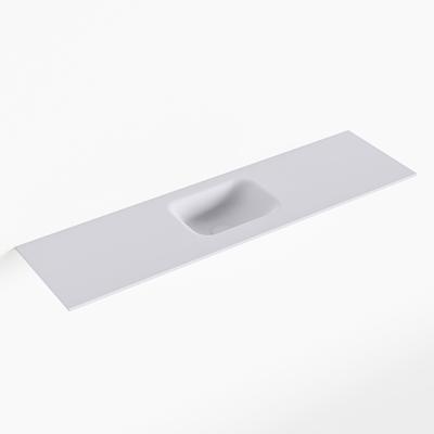 MONDIAZ LEX Cale solid surface inleg wastafel voor toiletmeubel 110cm. Positie wasbak midden