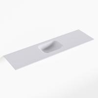 MONDIAZ LEX Cale solid surface inleg wastafel voor toiletmeubel 110cm. Positie wasbak midden - thumbnail