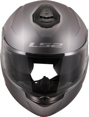 LS2 opklapbare helm "ff908 strobe ii solid" helmet ff908 strob.ii solid xxl titanium matt