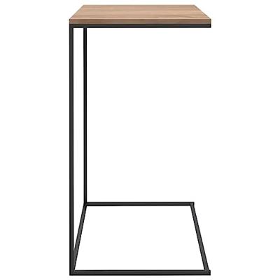 Bijzettafel 55x35x66 cm bewerkt hout zwart