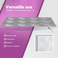 VidaXL Trap tread rechthoekig 2 pcs zilver 40 x 20 cm aluminium - thumbnail