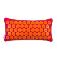 Spijkermat kussen | Fuchsia-Oranje - thumbnail