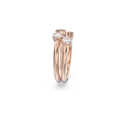 Swarovski 5640973 Ring Constella Cocktail rosekleurig-wit - thumbnail