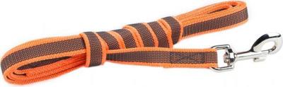 Lange lijn hond - Antislip - 20mm x 3m - Met handvat - Oranje Lange lijn hond - Antislip - 20mm x 3m - Met handvat - Oranje