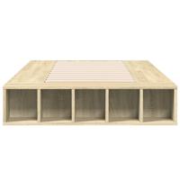 Bedframe bewerkt hout sonoma eikenkleurig 75x190 cm - thumbnail