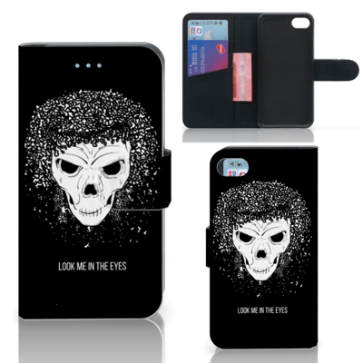 Telefoonhoesje met Naam iPhone 7 | 8 | SE (2020) | SE (2022) Skull Hair Telefoonhoesje met Naam iPhone 7 | 8 | SE (2020) | SE (2022) Skull Hair