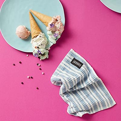 DDDDD DDDDD vaatdoek Stripe pastel blue 30 x 30 cm