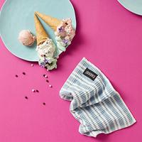 DDDDD DDDDD vaatdoek Stripe pastel blue 30 x 30 cm - thumbnail