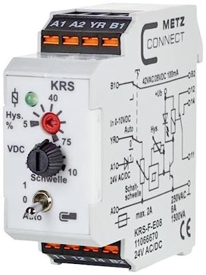 Metz Connect 11066670 Drempelwaardeschakelaar 24, 24 V/AC, V/DC (max) 1x wisselcontact 1 stuk(s) Metz Connect 11066670 Drempelwaardeschakelaar 24, 24 V/AC, V/DC (max) 1x wisselcontact 1 stuk(s)