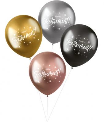 Shimmer Ballonnen 'Happy Retirement' (4st)