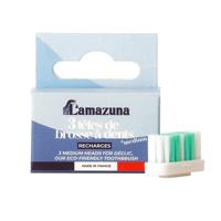 Lamazuna Set of 3 toothbrush heads medium 1 Stuks - thumbnail