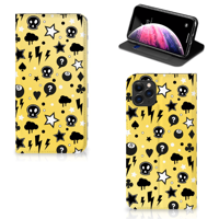 Mobiel BookCase Apple iPhone 11 Pro Max Punk Geel - thumbnail
