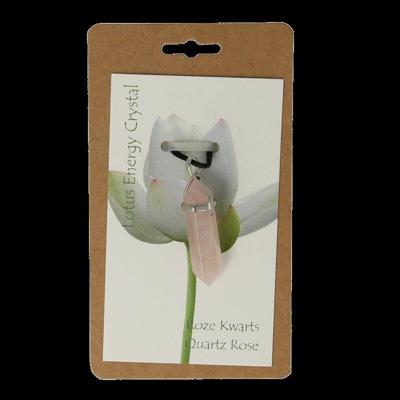 Steengoed Energiekristal roze kwarts 1 Stuks